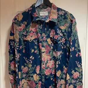 Floral Ralph Lauren Corduroy long shirt